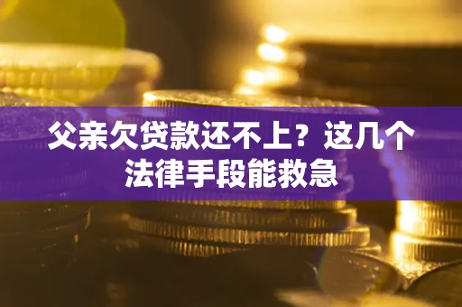 北京父亲欠贷款还不上?这几个法律手段能救急 北京父亲欠贷款还不上?这几个法律手段能救急